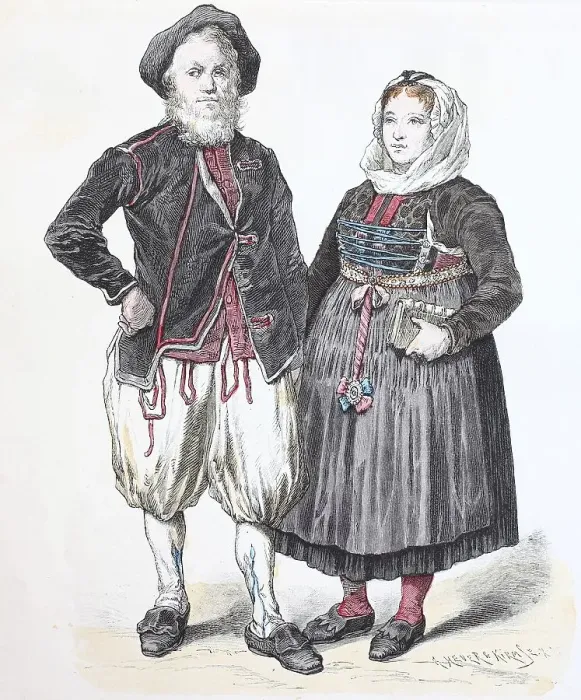 Framed Print : Folk traditional costume, clothing Framed Print : Folk traditional costume, clothing