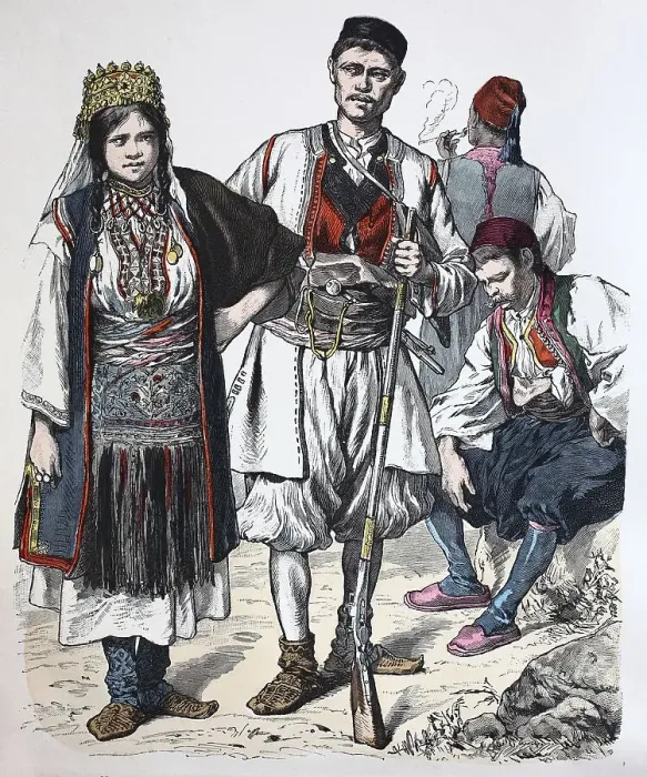 Framed Print : Folk traditional costume, Clothing Framed Print : Folk traditional costume, Clothing