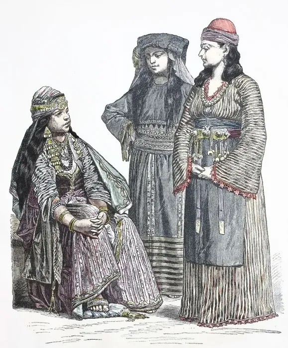 Framed Print : Folk traditional costume, Clothing