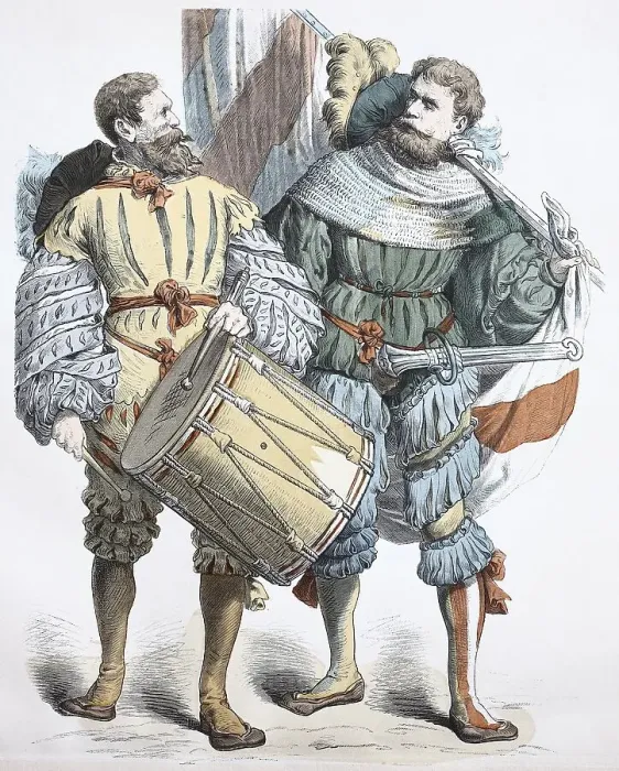 Framed Print : Folk traditional costume, clothing