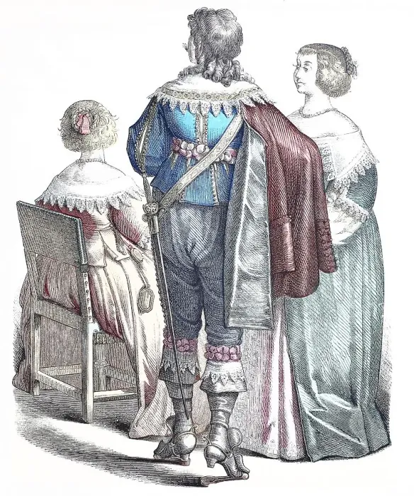 Framed Print : Folk traditional costume, Clothing