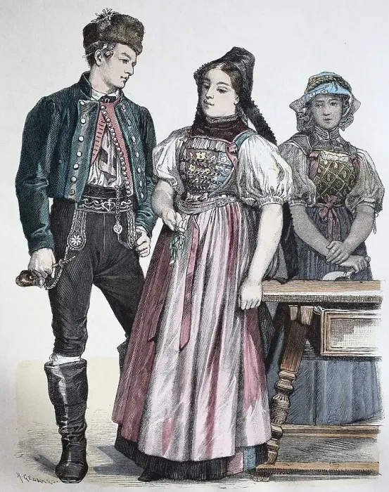 Framed Print : Folk traditional costume, clothing Framed Print : Folk traditional costume, clothing