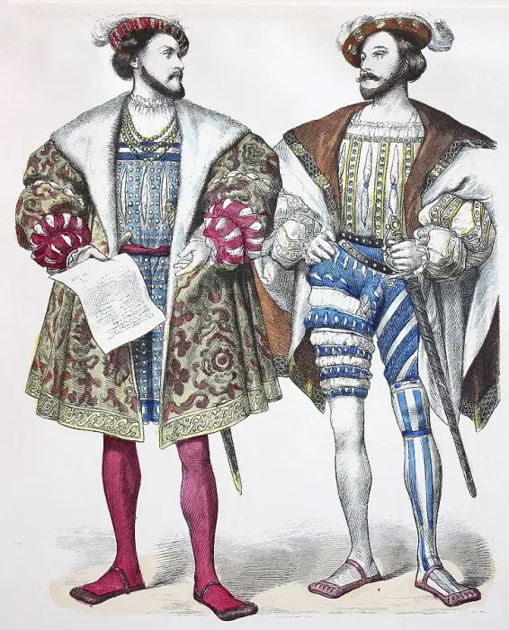Framed Print : Folk traditional costume, clothing