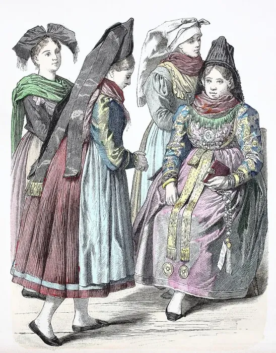 Framed Print : Folk traditional costume, clothing Framed Print : Folk traditional costume, clothing