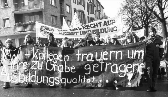 Framed Print : Following a call by the German Federation of Trade Unions (DGB)