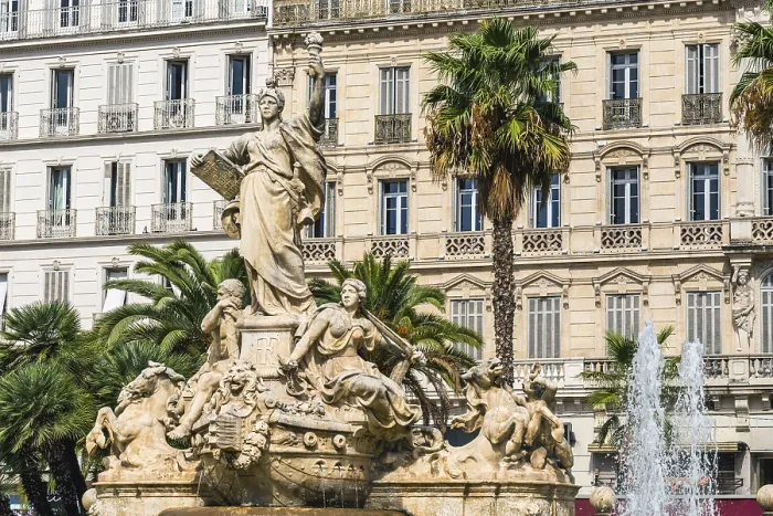 Framed Print : Fontaine de la Federation, Place de la Liberte Framed Print : Fontaine de la Federation, Place de la Liberte