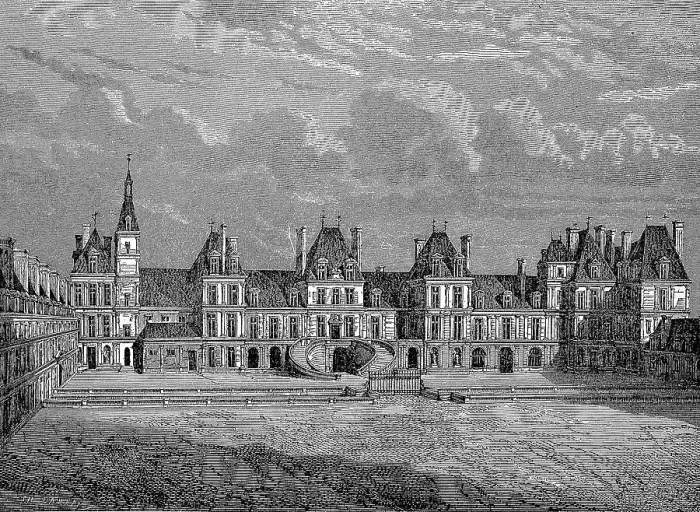 Framed Print : Fontainebleau Castle in Fontainebleau