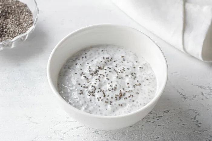 Framed Print : Food, A bowl of chia seed pudding Framed Print : Food, A bowl of chia seed pudding