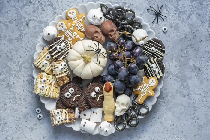 Framed Print : Food, Charcuterie Halloween dessert platter Framed Print : Food, Charcuterie Halloween dessert platter