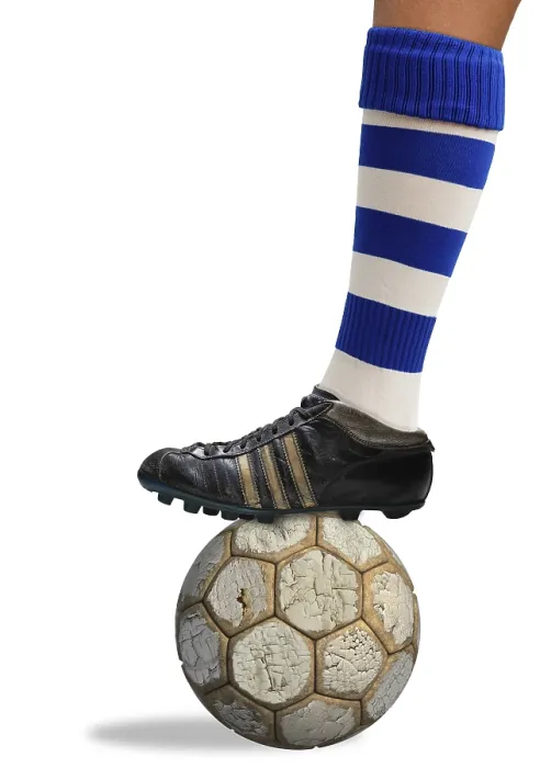 Framed Print : Football outfit of the 50s