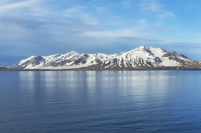 Framed Print : Forlandsundet, Spitsbergen, Svalbard archipelago