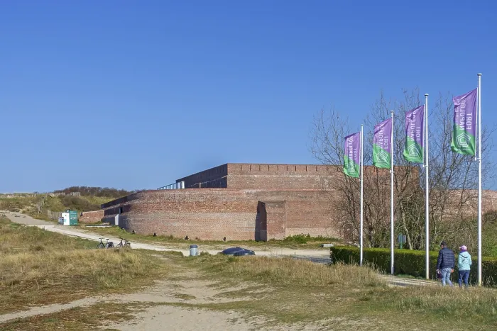 Framed Print : Fort Napoleon, polygonal fort of the Napoleonic era in the dunes at Ostend
