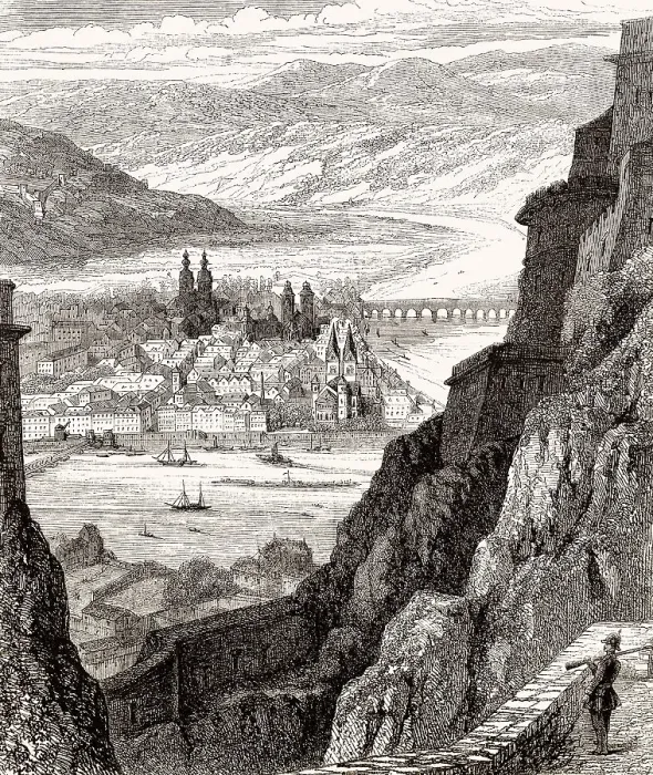 Framed Print : Fortress Ehrenbreitstein, Koblenz Framed Print : Fortress Ehrenbreitstein, Koblenz