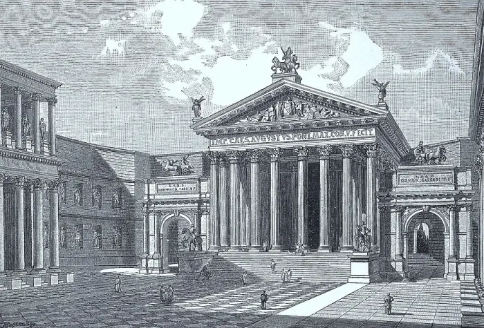 Framed Print : The Forum of Augustus, reconstruction G Framed Print : The Forum of Augustus, reconstruction G