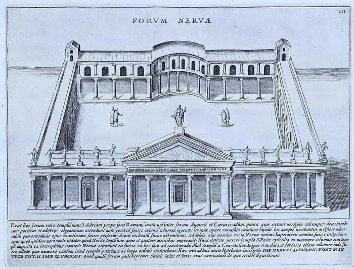 Framed Print : Forum Nervae, Forum of Nerva, historical Rome
