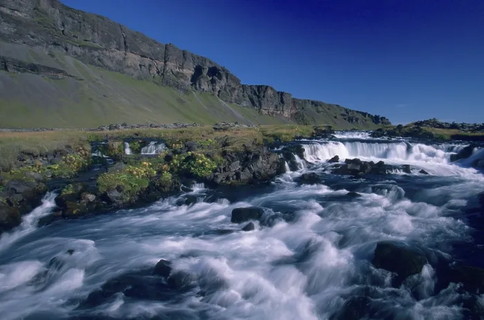 Framed Print : Fossalar stream, Iceland, Europe Framed Print : Fossalar stream, Iceland, Europe