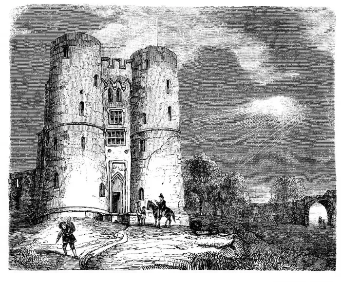 Framed Print : Fotheringhay Castle, England, 16 century Framed Print : Fotheringhay Castle, England, 16 century