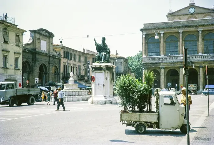 Framed Print : Fountain 1543 and statue by Paulo Burchesio, Piazza Cavour, Rimini, Emilia Romagna region, Italy 1969 Framed Print : Fountain 1543 and statue by Paulo Burchesio, Piazza Cavour, Rimini, Emilia Romagna region, Italy 1969