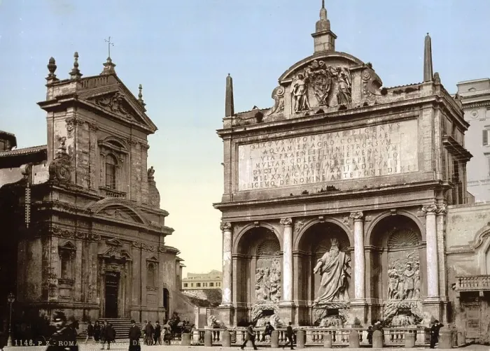 Framed Print : Fountain Acqua Felice, Rome, Italy Framed Print : Fountain Acqua Felice, Rome, Italy