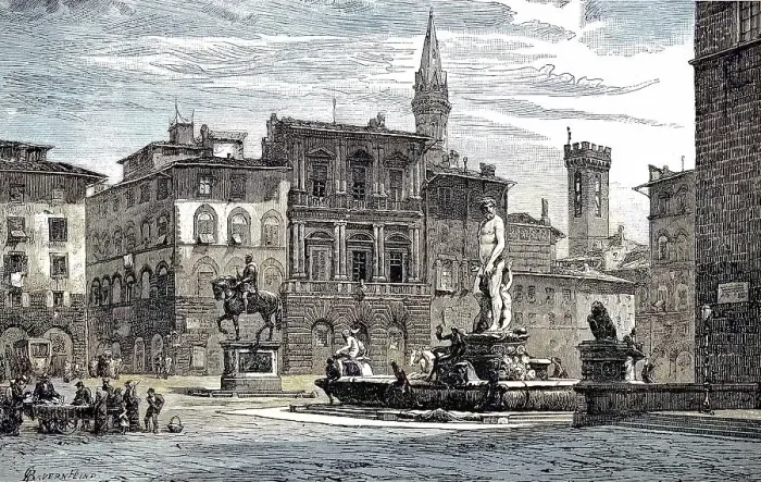 Framed Print : The fountain, Fountain of Neptune