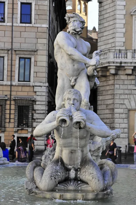 Framed Print : Fountain of Neptune, Fontana del Moro
