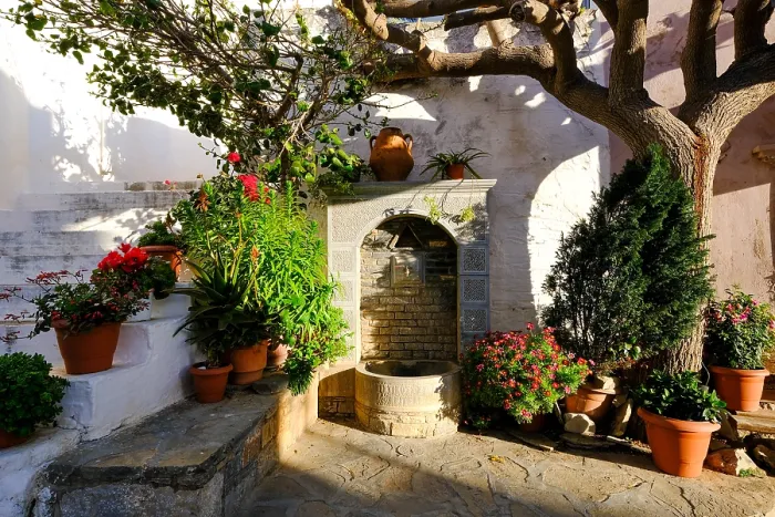 Framed Print : Fountain in the village of Kritsa, Crete, Greece Framed Print : Fountain in the village of Kritsa, Crete, Greece