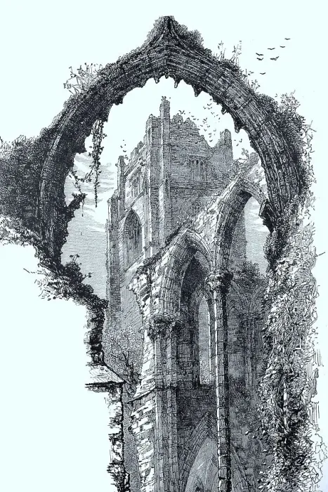 Framed Print : Fountains Abbey is the ruin of a Cistercian monastery in North Yorkshire