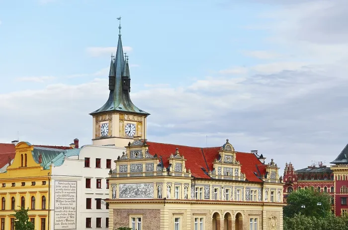 Framed Print : Fragment Of The Prague's Ancient Architecture