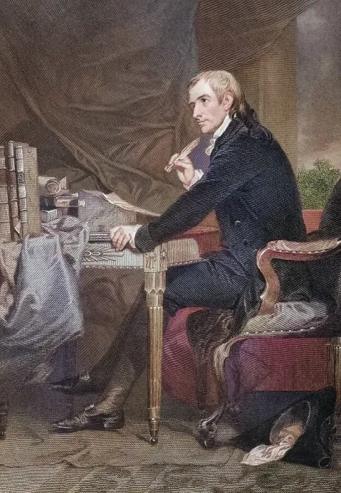 Framed Print : Francis Hopkinson (born 2 October 1737 in Philadelphia)