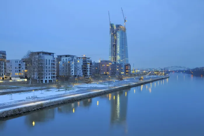 Framed Print : Frankfurt, Main, ECB, European Central Bank