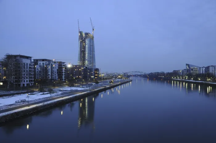 Framed Print : Frankfurt, Main, ECB, European Central Bank