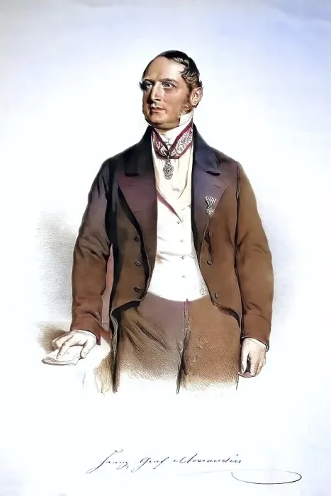 Framed Print : Franz Count Mercandin, 1802-1877 Framed Print : Franz Count Mercandin, 1802-1877