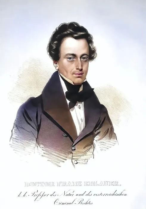 Framed Print : Franz Edlauer (born 5 September 1798 in Ljubljana)