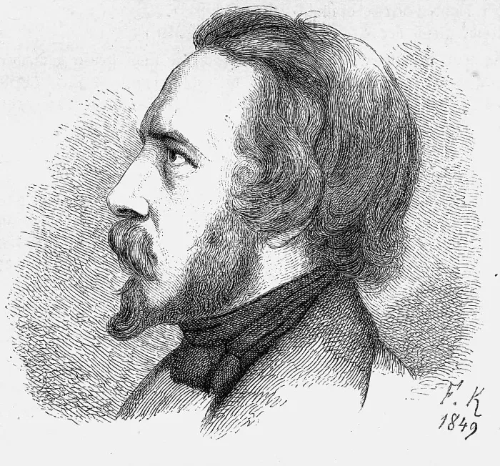 Framed Print : Franz Emanuel August Geibel (1815 - 1884)