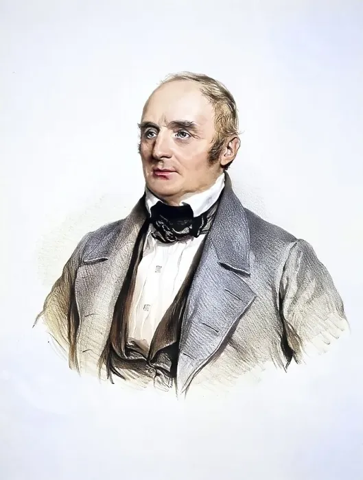 Framed Print : Franz Fleischhacker, around 1845 civil servant in Vienna