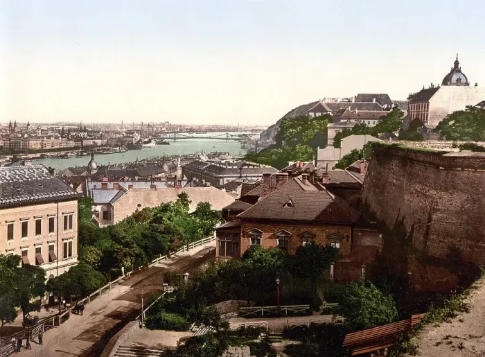 Framed Print : Franz Joseph's Bridge, looking towards the bridge, Budapest, Hungary, Austro-Hungary, Austro-Hungarian Empire, Austrian-Hungarian Monarchy, today Hungary, Historical, around 1900 Framed Print : Franz Joseph's Bridge, looking towards the bridge, Budapest, Hungary, Austro-Hungary, Austro-Hungarian Empire, Austrian-Hungarian Monarchy, today Hungary, Historical, around 1900