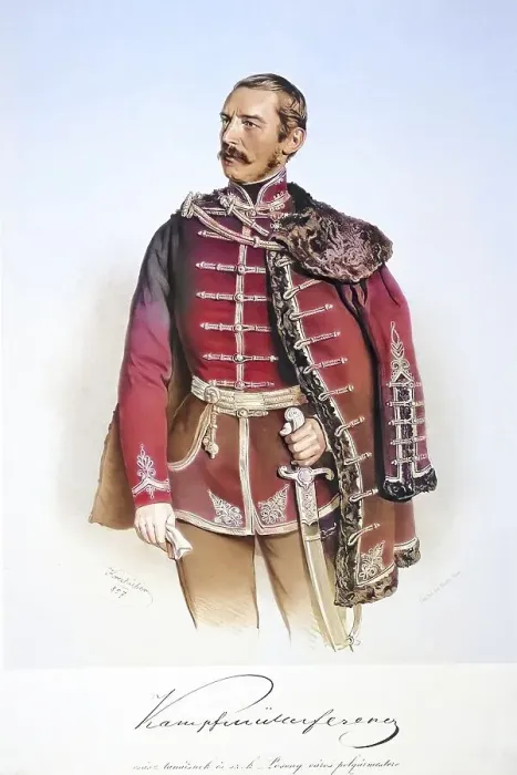 Framed Print : Franz Kampfmueller, Historic, digitally restored reproduction from a 19th century original