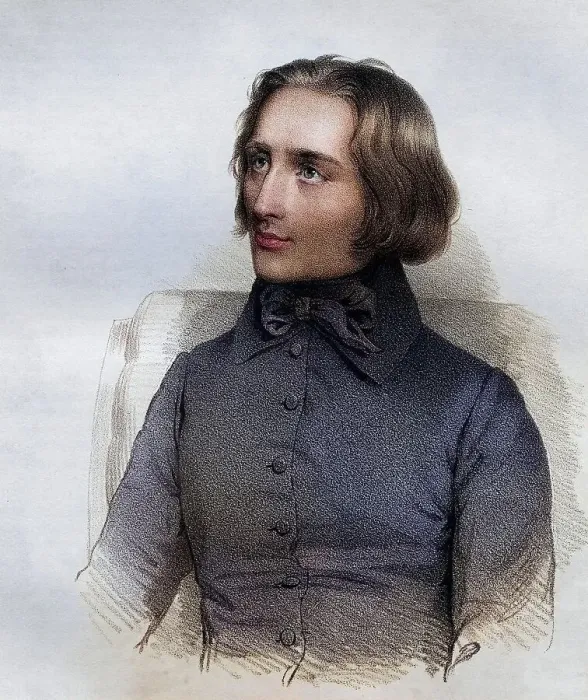 Framed Print : Franz Liszt, 1811-1886, Hungarian composer
