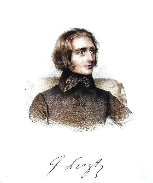 Framed Print : Franz Liszt, born on 22 October 1811 in Raiding Framed Print : Franz Liszt, born on 22 October 1811 in Raiding