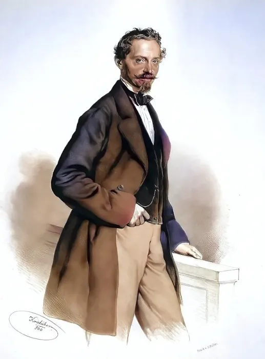 Framed Print : Franz Schebek, Czech Frantisek sebek (born 15 April 1814 in Wlaschim)