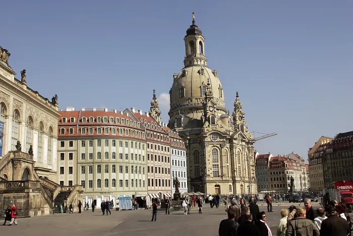 Framed Print : Frauenkirche Church in Dresden, Saxony, Europe