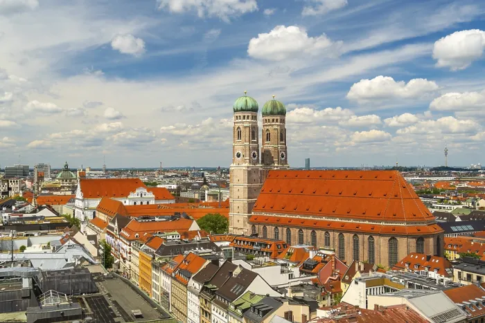 Framed Print : Frauenkirche Church on Sunny Summer Day