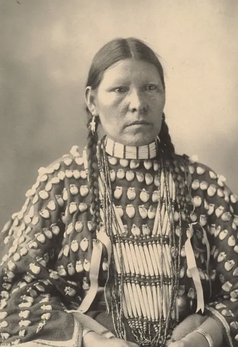 Framed Print : Freckled Face, woman from the Arapahoe tribe, an Indian people of North America, after a picture by F.A.Rinehart, 1899, Historic, digitally restored reproduction of an original from that time