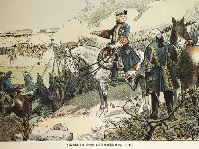 Framed Print : Frederick the Great at Hohenfriedberg 1745