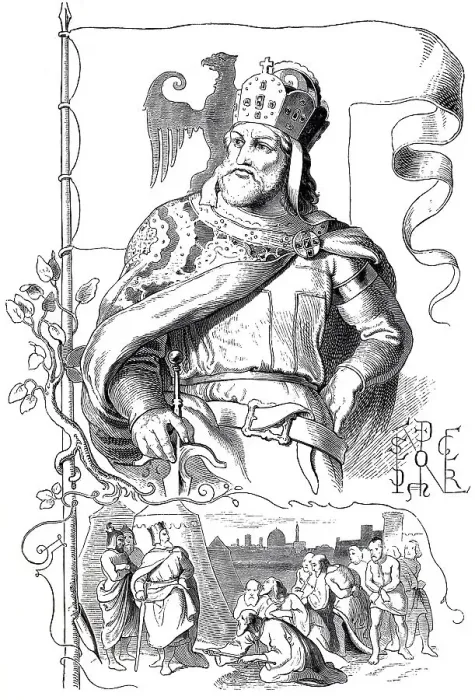Framed Print : Frederick I, Barbarossa, 1122 - 1190