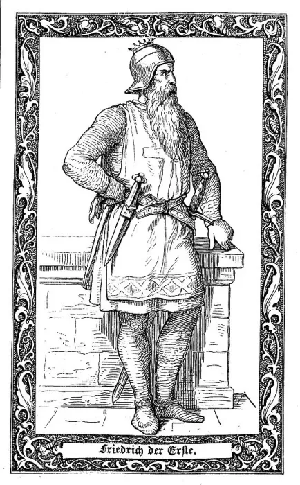 Framed Print : Frederick I called Barbarossa, 1122-1190