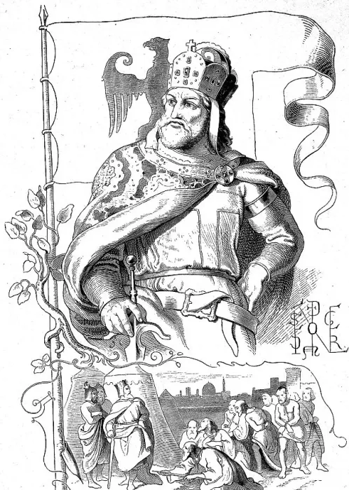 Framed Print : Frederick I called Barbarossa (born around 1122) (died 10 June 1190)