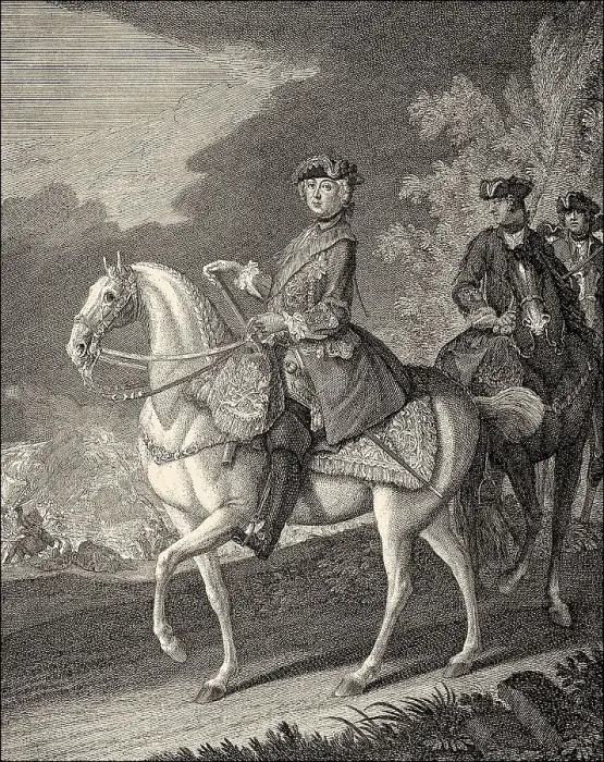 Framed Print : Frederick II. historical illustration