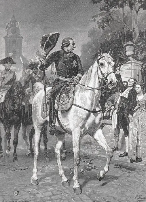 Framed Print : Frederick II was King of Prussia from 1740 to 1786