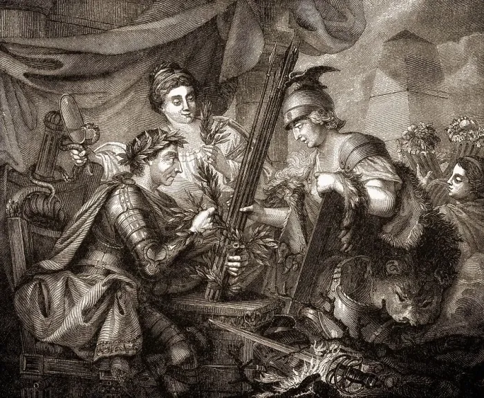 Framed Print : Frederick II of Prussia binding together the League of Princes Framed Print : Frederick II of Prussia binding together the League of Princes